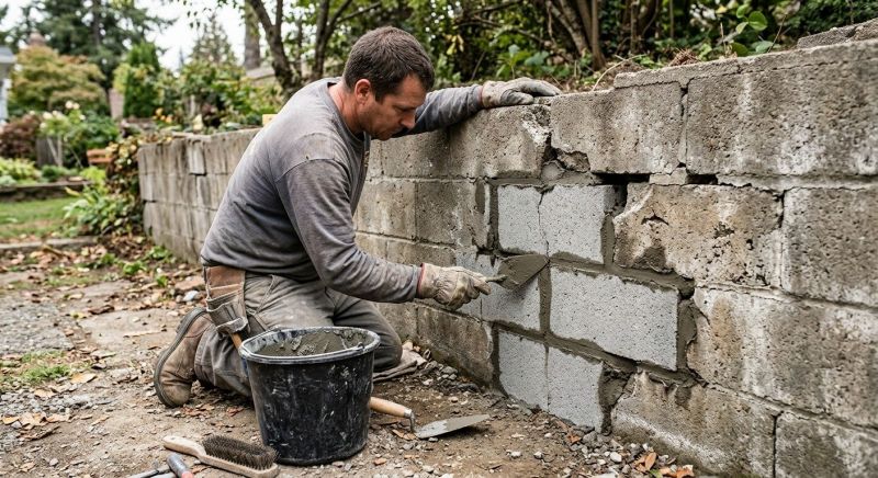 Block Wall Repair in Garrison, MN