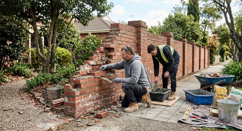 Brick Fence Repair in Brainerd, MN
