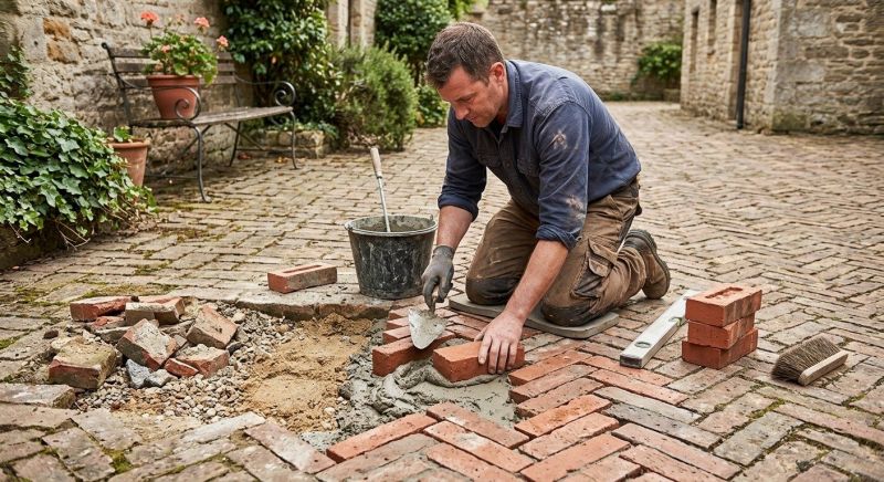 Brick Flatwork Repair in Crosby, MN