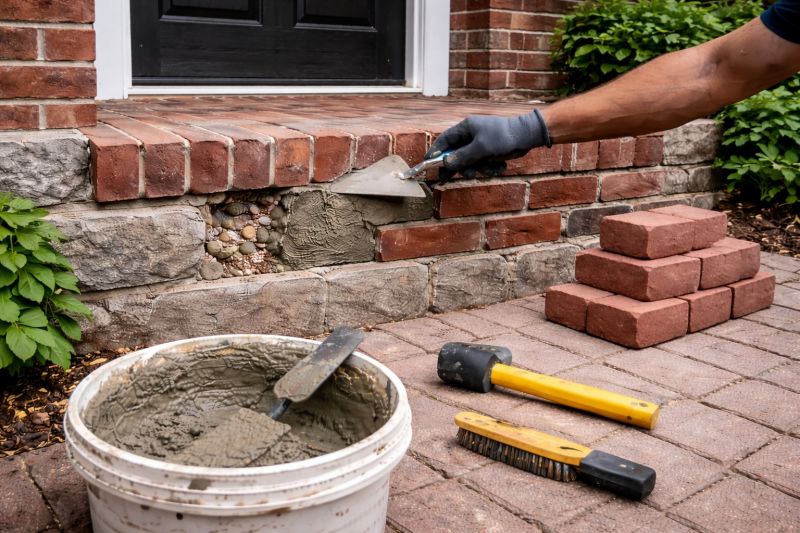 Brick Stoop Repair in Brainerd, MN