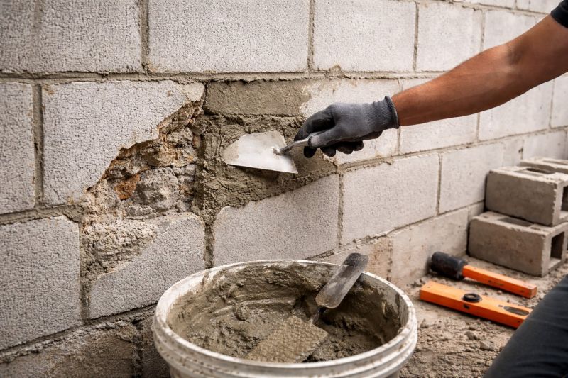 Cinder Block Wall Repair in Merrifield, MN