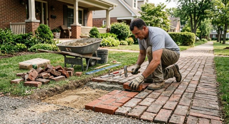 Entryway Brick Repair in Brainerd, MN