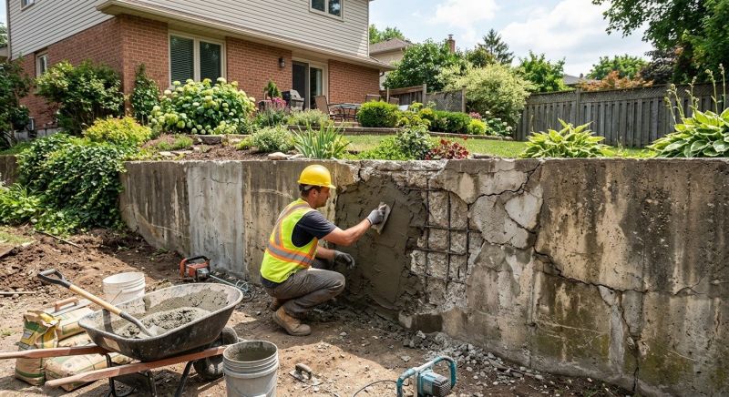 Retaining Wall Repair in Cushing, MN