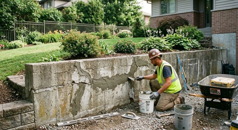 Retaining Wall Repair in Merrifield, MN