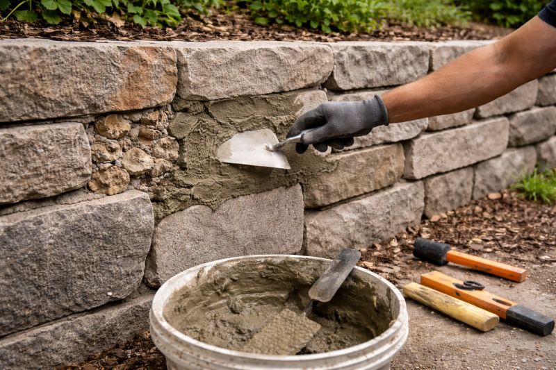 Rock Wall Repair in Brainerd, MN