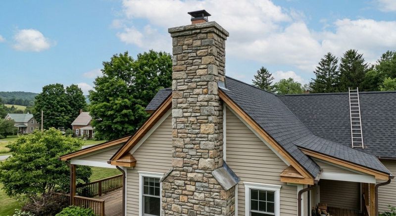 Stone Chimney Installation in Aitkin, MN