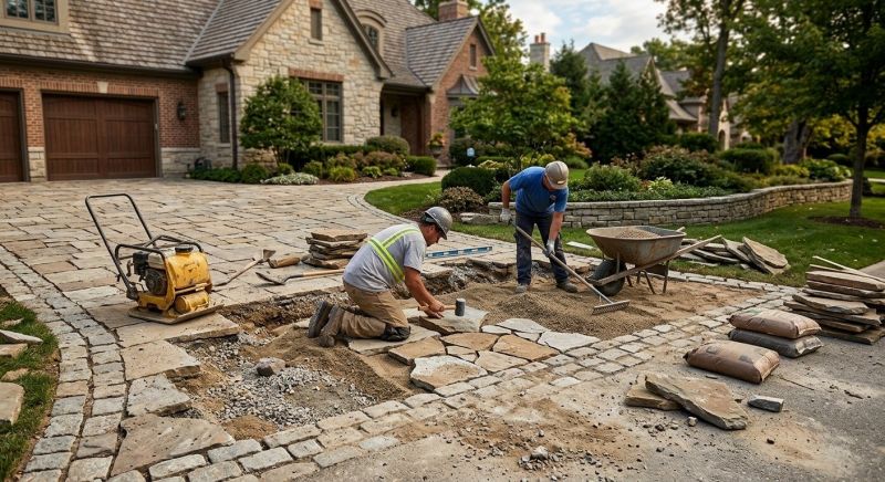 Stone Driveway Repair in Brainerd, MN