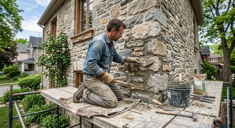 Stone Masonry Repair in Crosby, MN
