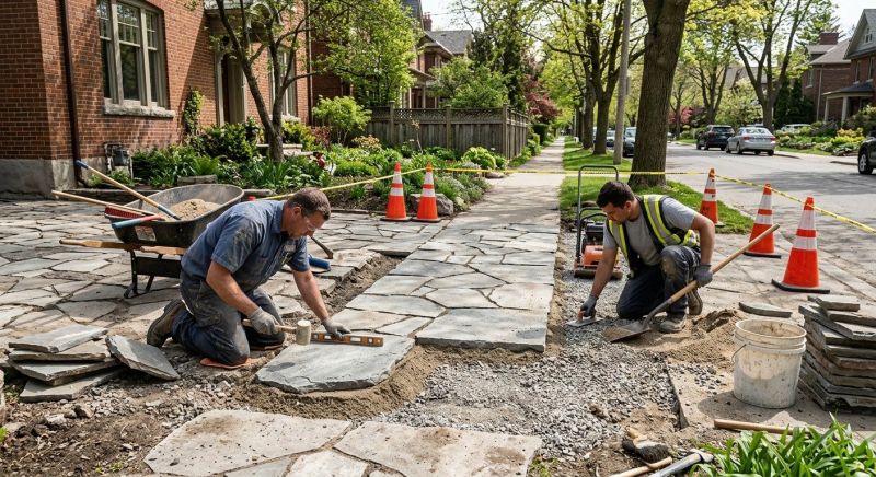 Stone Walkway Repair in Brainerd, MN