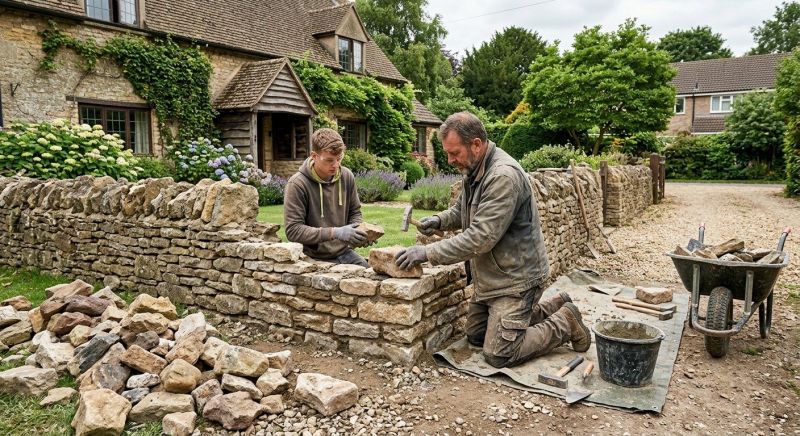 Stone Wall Repair in Nisswa, MN