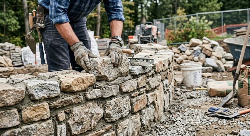Stonework Installation in Merrifield, MN