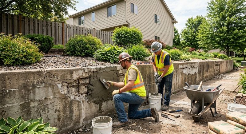 Retaining Wall Repair in Nisswa, MN